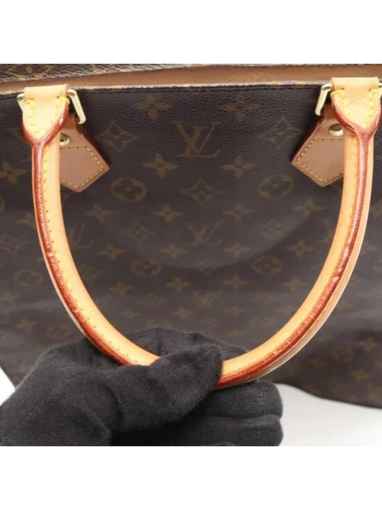 Louis Vuitton Tote Sac Plat Canvas Leather - Picture 9 of 11